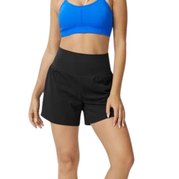 HALARA Pants - HALARA High Waist 2 In 1 Yoga Shorts Long Black Size Large & Extra Large NWT